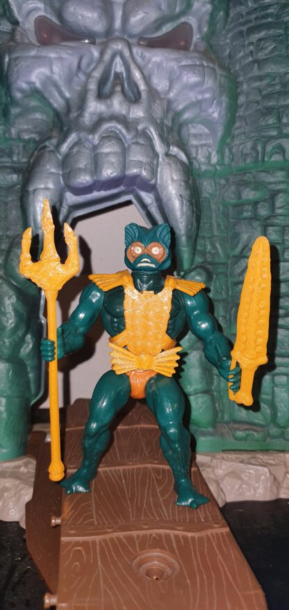 Motu Masters Zubehör Er-man Merman Zubehör Dreizack Schwert Fliege Rüstung Repro – Bild 21