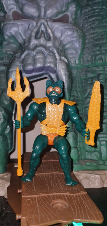 Motu Masters Zubehör Er-man Merman Zubehör Dreizack Schwert Fliege Rüstung Repro – Bild 20