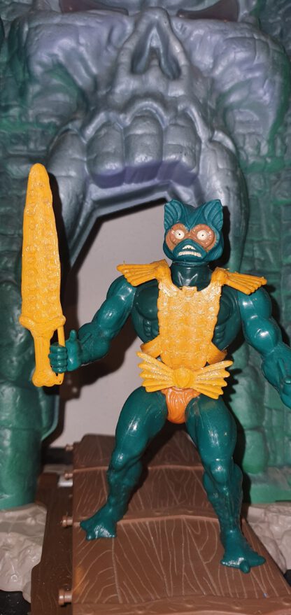 Motu Masters Zubehör Er-man Merman Zubehör Dreizack Schwert Fliege Rüstung Repro – Bild 12