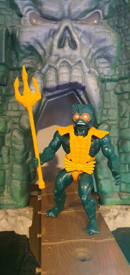 Motu Masters Zubehör Er-man Merman Zubehör Dreizack Schwert Fliege Rüstung Repro – Bild 7