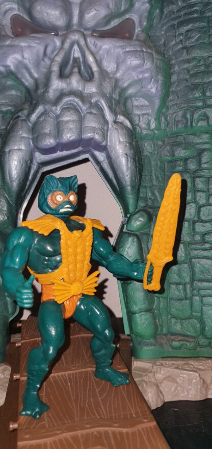 Motu Masters Zubehör Er-man Merman Zubehör Dreizack Schwert Fliege Rüstung Repro – Bild 3