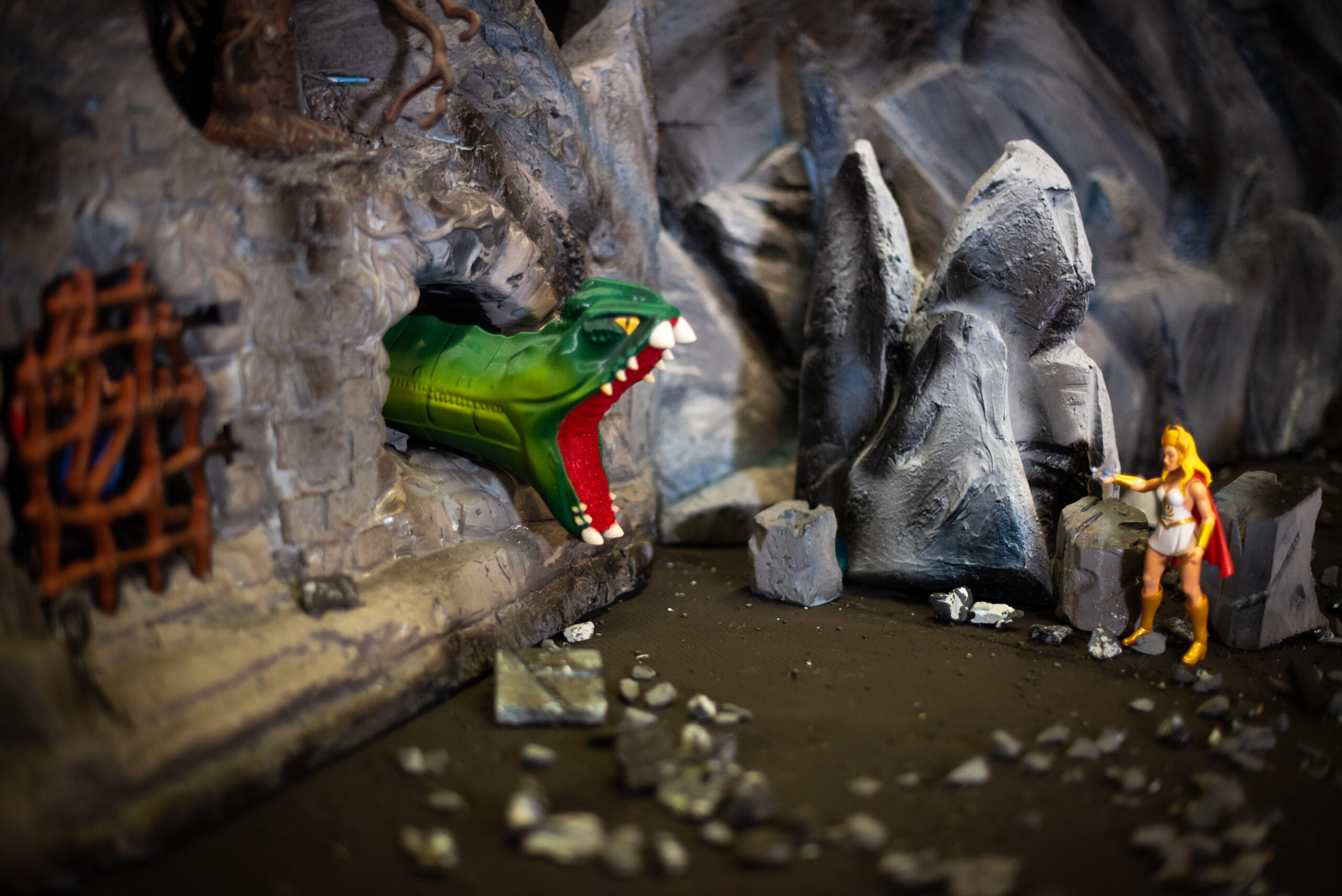 Motu Masters of the universe Fright Zone Schlange / Drache Custom – Bild 4