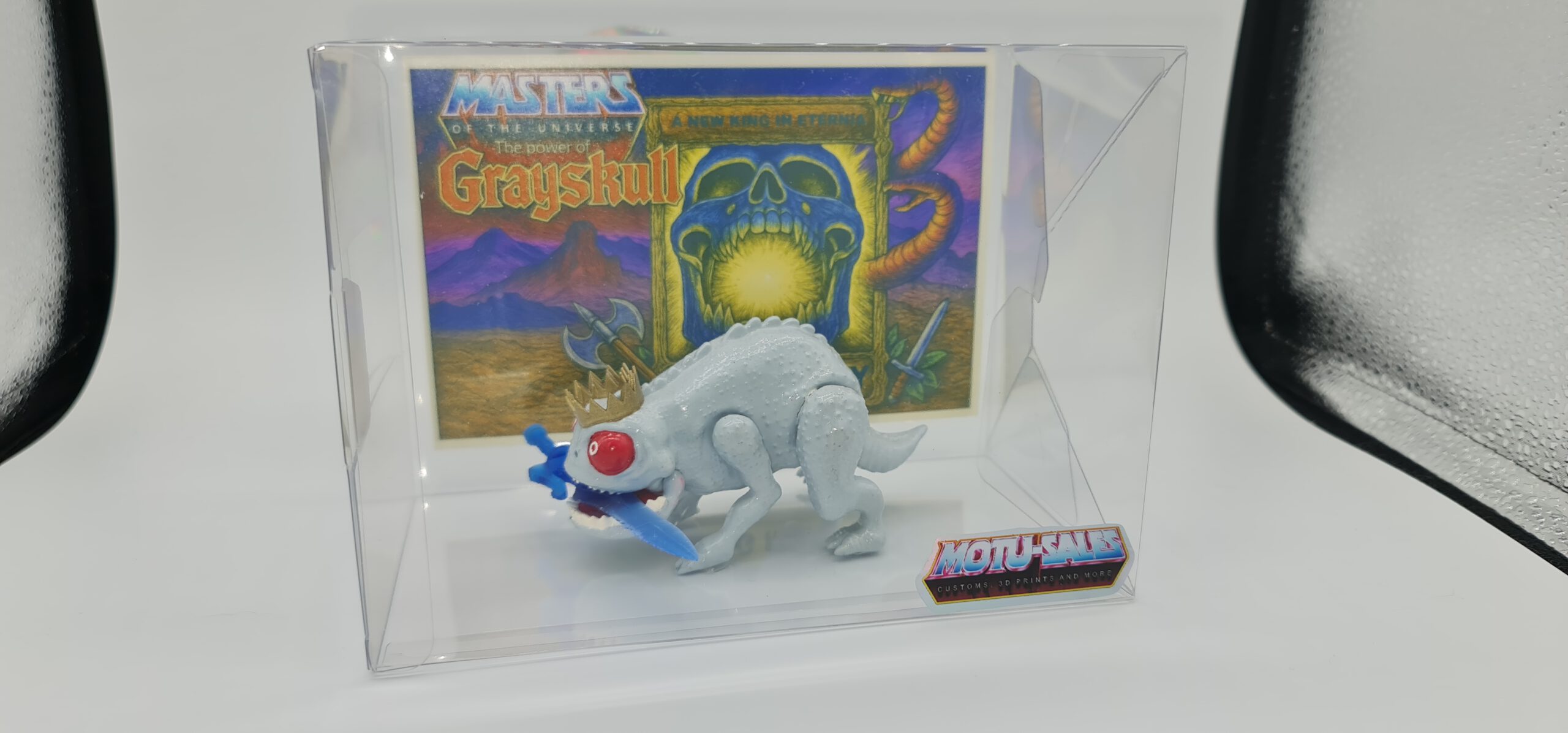 Masters of the universe motu Costum KING MOATY auf Karte in BOX, Backcard limitiert auf 10 Stück – Bild 3