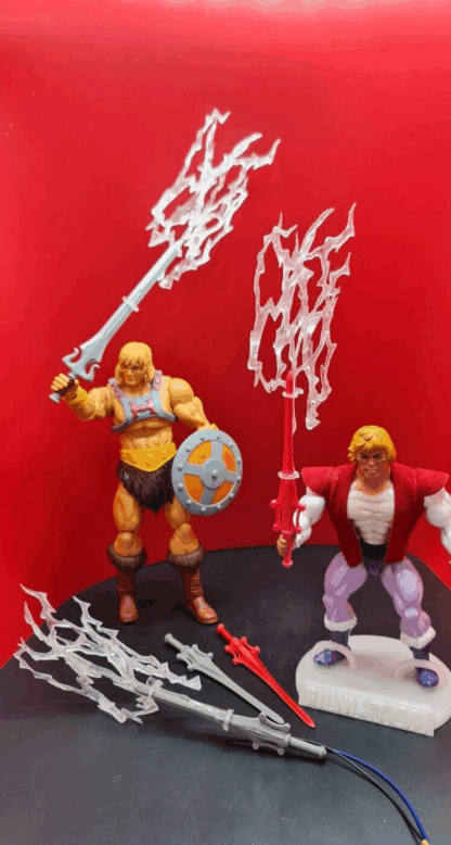 Masters of the Universe Prinz Adam oder He-man Zauberschwert mit Effekt – Bild 7