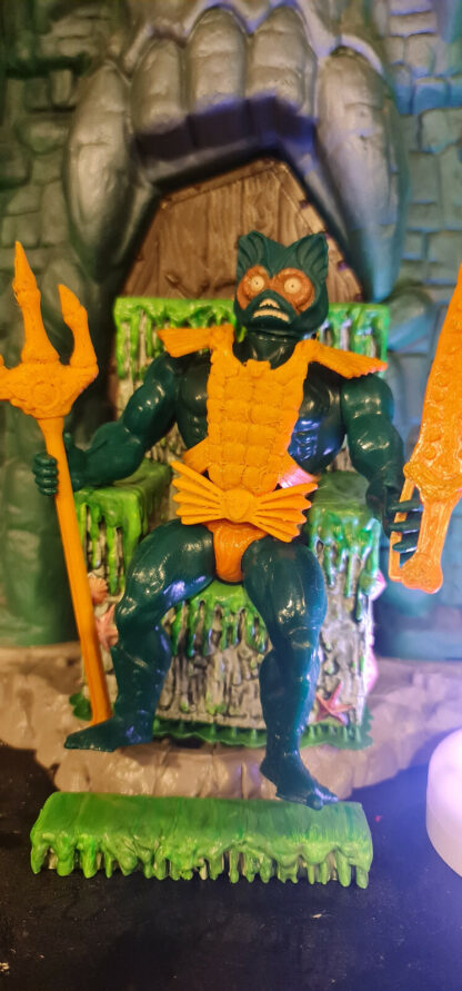 Motu Masters Zubehör Er-man Merman Thron mini Comic custom